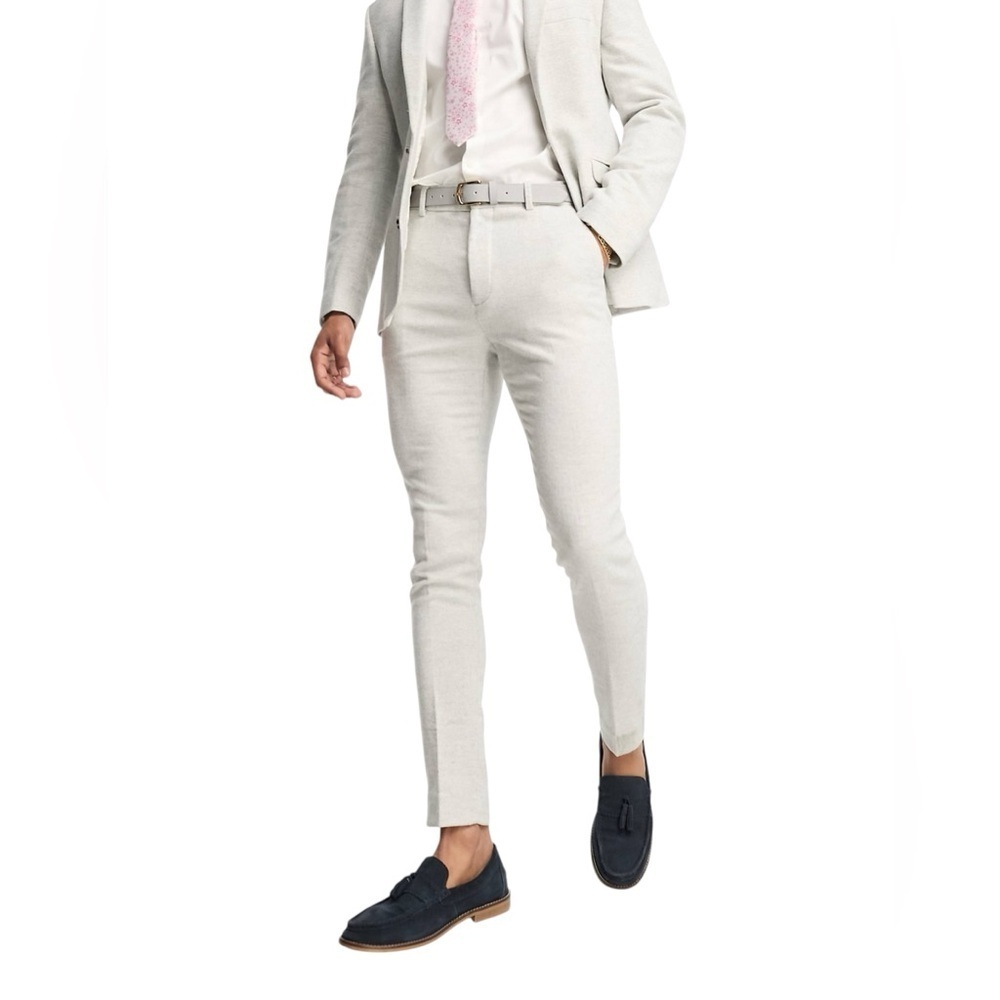 ASOS Design Men's Super Skinny Suit Pants Grey Size‎ 34x34